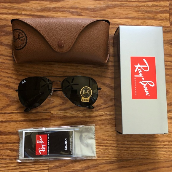 Ray-Ban Accessories - Rayban Classic Pilot Aviator Black 58mm Sunglasses